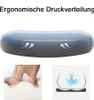 A collage of images showing a product's ergonomic features and material. Produktbild-Vorschau