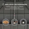 Interior view of a gazebo or pavilion roof with text and graphics highlighting a feature. Produktbild-Vorschau
