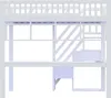 okwish Patrová postel 140x200 dětská postel s úložnými Náhled obrázku produktu 5