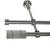 Gardinenstange Set Edelstahl Look Metall Ø 16mm zur Produktbild-Vorschau 1