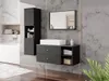 Meuble de salle de bain SEGUNDO 2 - marbre noir / noir mat Voir les images du produit 1