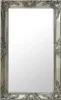 vidaXL Lustro ścienne w stylu barokowym 50x80 cm srebrne Podgląd zdjęcia produktu 6