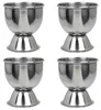 Excellent Houseware | Eierbecher 4er Set - aus Edelstahl - Produktbild-Vorschau 3