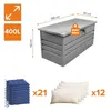 Gartenbox Metall - Kissenbox - Auflagenbox - Truhe mit Produktbild-Vorschau 2