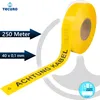tecuro Trassenwarnband ACHTUNG KABEL, gelb, 250 m x 40 mm, Produktbild-Vorschau 2