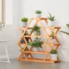 vidaXL Stojak na kwiaty 110x25x105 cm z litego drewna Podgląd zdjęcia produktu 3