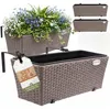 4x Bac à fleurs 11 litres support de montage intérieur Voir les images du produit 1