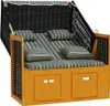 vidaXL Fauteuil de plage avec coussins en rotin synthétique Voir les images du produit 3