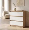 Moderne Kommode  mit 3 Schubladen | Weißer Beistellschrank Produktbild-Vorschau 8