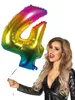 Folienballon 4 rainbow 86 cm Produktbild-Vorschau 2