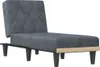 vidaXL Chaiselongue Dunkelgrau Samt Náhľad obrázku produktu 2