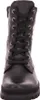 A front view of a black lace-up boot. Produktbild-Vorschau