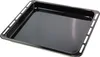 A black oven baking tray shown from a slightly elevated angle. Podgląd zdjęcia produktu