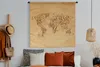 MuchoWow® Wandteppich Wandbehang Weltkarte - Vintage - Produktbild-Vorschau 5