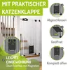BOMI® Tierschutzgitter Merle mit Katzenklappe 73-161 cm Produktbild-Vorschau 5