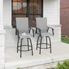 Avestar drehbare Garten-Barhocker 2er Set, hohe Produktbild-Vorschau 2
