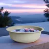 Mini Gartenteich rund beige - 52 cm - Garten Deko Metall Produktbild-Vorschau 4