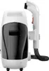 A white and gray carpet cleaner with a black hose and a transparent tank. Podgląd zdjęcia produktu