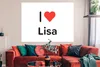 MuchoWow® Poster Ich liebe - Lisa - Mädchen 160x120 cm - Produktbild-Vorschau 2
