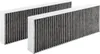 Two charcoal air filters are shown from a slight diagonal angle against a white background. Voir les images du produit