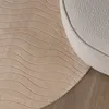 Volero - Runder Teppich Wohnzimmer - Charm Waves Beige - Ø Produktbild-Vorschau 8