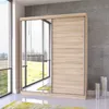 Schwebetürenschrank Kleiderschrank Schrank 183 cm Sonoma Produktbild-Vorschau 1
