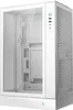 A white computer case with glass panels on the front and side. Anteprima dell’immagine prodotto