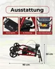 maxErgo Rollator Rot Gehhilfe für Outdoor Indoor zugelassen Produktbild-Vorschau 3