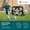 VOUNOT® Fußballtor für Kinder 2er Set, Klappbares 2 in 1 Produktbild-Vorschau 2