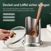 Topfdeckelhalter Küche aus Edelstahl, Kochlöffelhalter und Produktbild-Vorschau 7