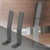 ML-Design 2 držiaky operadla, sivé, oceľové bežce lavíc, Náhľad obrázku produktu 1