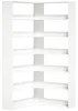 Étagère en forme de L avec 7 niveaux | Couleur : Blanc | Voir les images du produit 1
