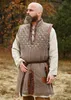 Ärmelloser Gambeson mit handgefertigen Details, braun L Produktbild-Vorschau 1