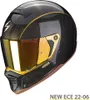 Scorpion EXO-HX1 Carbon SE Solid Gold Helm, schwarz/gold, M Náhled obrázku produktu 4