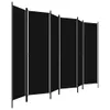 vidaXL 6 pezzi divisorio nero 300x180 cm - Divisori per Anteprima dell’immagine prodotto 4