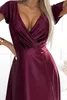 Numoco Abito da cerimonia donna Crysral bordeaux M Anteprima dell’immagine prodotto 6