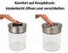 BURI Vorratsglas Vakuumglas 6er Set 1300ml | Vorratsdosen Produktbild-Vorschau 5