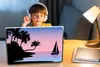 MuchoWow® Laptop Aufkleber Sticker Cover Strand - Boot - Produktbild-Vorschau 3