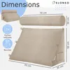 ELONEO Coussin dorsal avec traversin amovible et poche Voir les images du produit 2