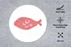 MuchoWow® Mauspad Mousepad Pastell - Fisch - Rosa 40x40 cm Produktbild-Vorschau 2