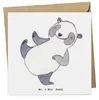 Mr. & Mrs. Panda Grußkarte Panda Kampfkunst - Weiß - Produktbild-Vorschau 1