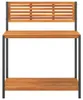 vidaXL Záhradný pracovný stôl 90x50x110 cm z masívneho Náhľad obrázku produktu 4