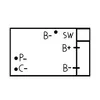 A diagram showing labels and connection points within a rectangular outline. Produktbild-Vorschau