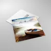 Bilder auf glas - Berge See Boot - 70x70cm - Glasbilder - Produktbild-Vorschau 2