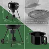 VonHaus 53.3cm Kugelgrill - Tragbarer Holzkohlegril mit Produktbild-Vorschau 3