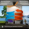 Briloner Deckenventilator mit Licht Fernbedienung Ø78x26cm Produktbild-Vorschau 5