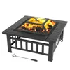 LEADZM Feuerstelle 82 x 82 x 52CM mit Grillrost & Produktbild-Vorschau 7