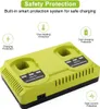 P117 Chargeur Dual Port pour Ryobi Chargeur 18V Voir les images du produit 10