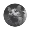 MuchoWow® Mauspad Mousepad Tierprofil Katze in schwarz und Produktbild-Vorschau 1