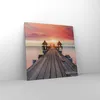 Bild auf Leinwand - Leinwandbild - Einteilig - Brücke Holz Produktbild-Vorschau 4